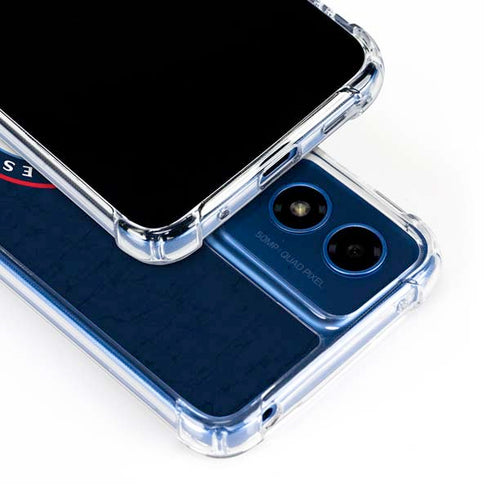NBA Los Angeles Clippers Distressed Blue Moto G 5G (2024) Clear Case